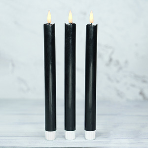Kit de 6 bougies <span class=keywords><strong>LED</strong></span> coniques symétriques sans flamme avec deux télécommandes pour un style de banquet de mariage sécurisé, bougies <span class=keywords><strong>LED</strong></span> en paraffine - Product Image 5