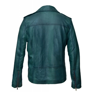 Blouson d'hiver en cuir pour homme très demandé avec col montant, design personnalisé, imperméable et respirant - Product Image 3