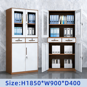 Ofis Dolabı Çelik Kilitlenebilir Saklama Dosya Dolabı Orta Çekmeceli Modern Dosyalama Dolabı Çalışma İstasyonu İçin - Product Image 6