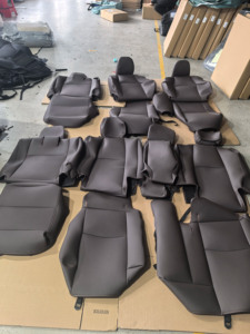 Fundas de Asiento de Cuero Genuino de Lujo para 5 Plazas, Personalizadas para <span class=keywords><strong>Lexus</strong></span> IS <span class=keywords><strong>ES</strong></span> LS NX LX 2004-2018, Cojines Delanteros y Traseros - Product Image 2