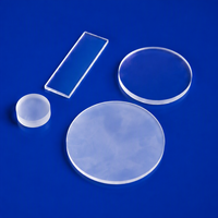Plaque de verre de quartz personnalisée haute transparence, soudage circulaire, découpe, applications semi-circulaires Anxin AXP01-002, prix usine