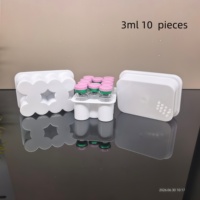 Boîte de stockage stérile pour vaccins, personnalisée, 3 ml, 10 pièces, en plastique, pour petits flacons, blanche et opaque, vente en gros