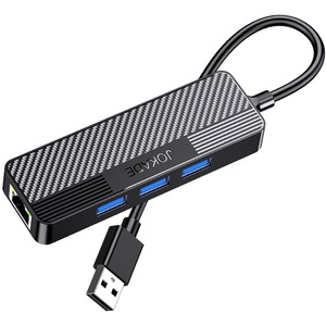 Jokade 4 In 1 <b>Usb</b> Hub Adapter 3xUsb 3.0 And 1xRj45 Gigabit <b>Ethernet</b> Black - Product Image 6