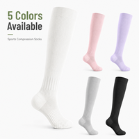 Chaussettes de sport professionnelles pour femmes, à compression du mollet, fines, respirantes, élastiques, pour la course à pied, l'entraînement, amincissantes, été