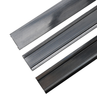 Profils d'extrusion de gouttières en PVC courbées, haute durabilité, écologiques, échantillons gratuits pour fixation murale sur montants