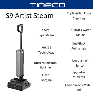S9 Artist Mop Vacuum, robot serpillière autopropulsé à triple nettoyage, auto-nettoyant - Product Image 2