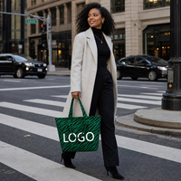 MOQ 50 PIÈCES Sac fourre-tout tissé personnalisé avec logo motif rayures de tigre, grande capacité, sac à main de créateur, couleur personnalisée
