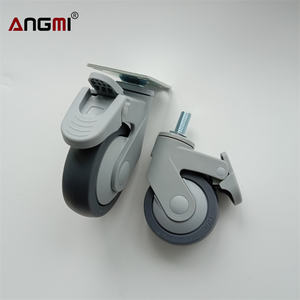 5 "Gewindes tiel Wasserdicht Korrosions schutz Nylon Kunststoff Joch halterung Medizinischer Toiletten stuhl Lenkrad für Krankenhaus - Product Image 6