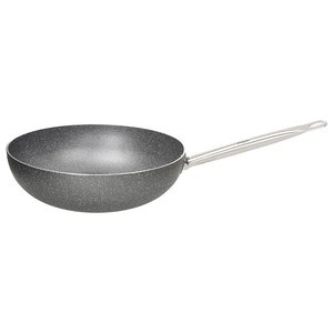 Wok de Aluminio Antiadherente con 1 mango (32cm) BIG FAMILY Grigio WX7583WBIFA - Product Image 1