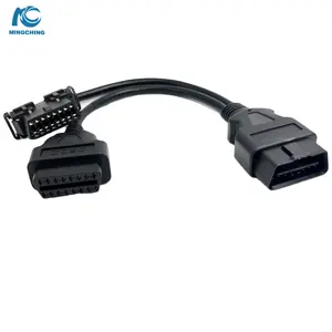 OBD2 16 Pin Male Female Connector Plus 16 Pin Female Connector Vehicle Diagnostic Cable OBD2 Vehicle Y Cable