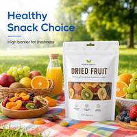 Sachet Doypack Biodégradable Personnalisé Imprimé Qualité Alimentaire avec Fenêtre Transparente pour Emballage de Snacks, Noix et Fruits Secs – Vente en Gros