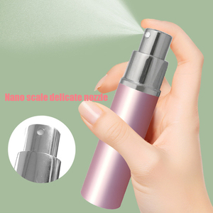 Flacon de parfum rotatif en aluminium anodisé de 10 ml, tube de recharge cylindrique à tête plate pour maquillage, vente en gros - Product Image 3