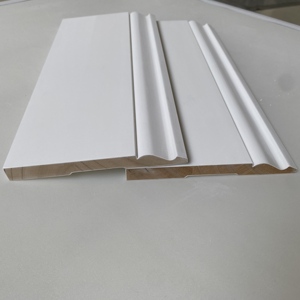 Plinthe décorative intérieure de style nouveau, disponible en plusieurs tailles, en plastique blanc apprêté - Product Image 4