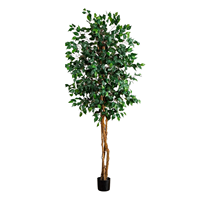 Arbres artificiels Fleurs artificielles en plastique écologique décoratives Fleurs de cerisier en fleurs Palmier de coco en vrac Couleurs personnalisées pour