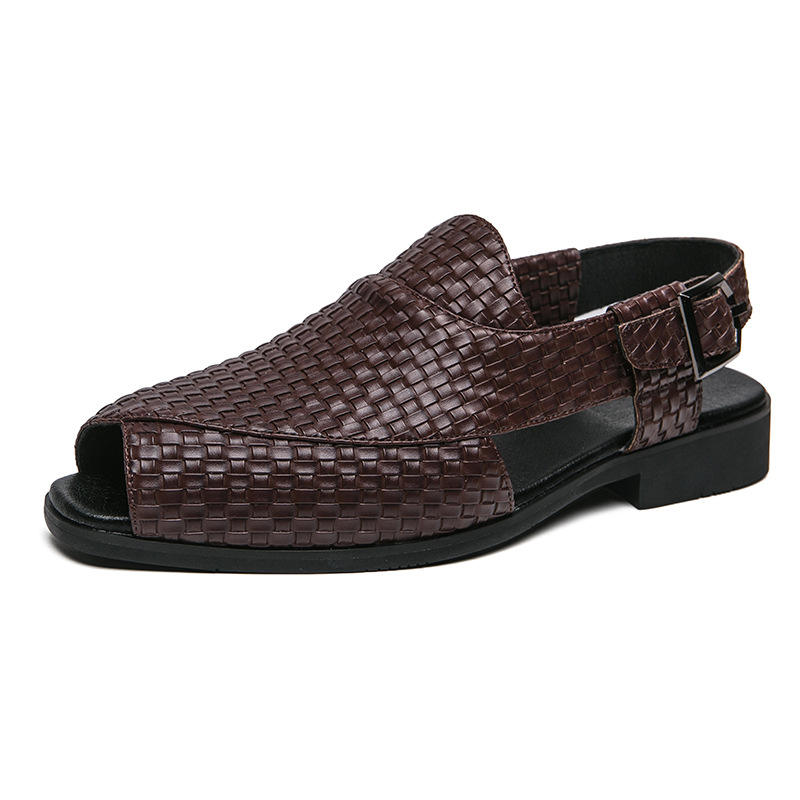 Handmade Men Leather Sandals and Slippers Comfortable Styles