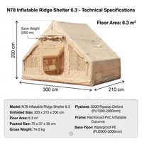 Tente de glamping gonflable Ridge