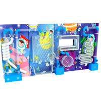 Équipement de musée des sciences, aire de jeux intérieure, mur interactif avec balles, jeux muraux pour enfants, mur d'activités pour enfants à vendre