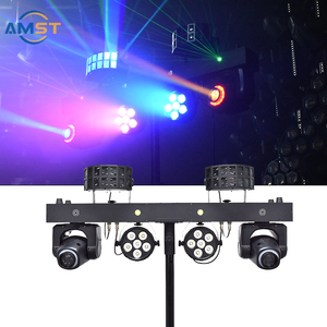 Hiển thị thời gian ánh sáng sân khấu 5in1 Strobe di chuyển đầu Par Laser DJ đèn Đảng Bar hệ thống ánh sáng với đứng gigbar chiếu sáng - Product Image 4