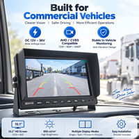 Moniteur de camion 10,1 pouces compatible CVBS AHD VGA avec prise en charge PAL NTSC et fonction DV optionnelle OEM ODM