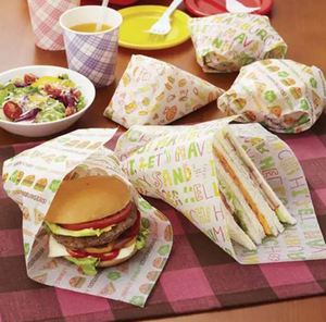 Papel de Envolver para Sándwiches Biodegradable Uchampak, Papel Antigrasa para Hamburguesas, Hojas de Grado Alimenticio, Papel Antigrasa con Logotipo Personalizado - Product Image 1