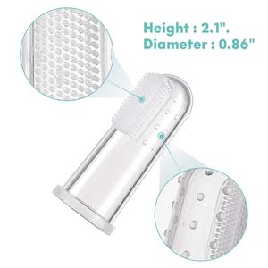 Brosse à dents pour bébé en silicone souple avec étui pour l'hygiène buccale facile des tout-petits et des enfants, pour l'apprentissage et la dentition - Product Image 4