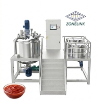 Mélangeur émulsifiant multi-usages ZONELINK pour crème, sauce, lotion, peinture et adhésif, émulsification à haute vitesse, vente directe d'usine