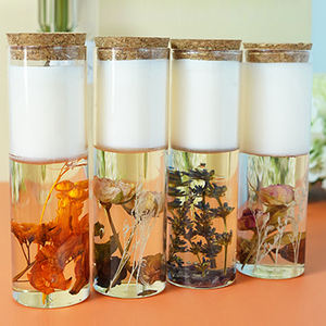 Cera de gelatina de flores secas + vela perfumada de cera de soja Aroma velas de etiqueta <span class=keywords><strong>privada</strong></span> aromaterapia para regalo perfecto para la familia - Product Image 4