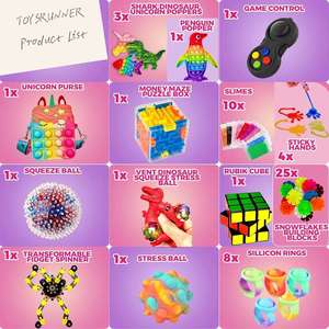 24 Reindeer Fillable Sensory Wholesale Advent Calendar Kids Christmas Packing Box Custom Fidget Toy Advent Calendar - Product Image 2