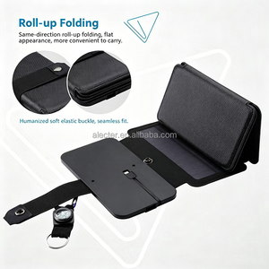 ALECTER 7W 9W เครื่องชาร์จพลังงานแสงอาทิตย์แบบโมโนคริสตัลไลน์แบบพับได้ 24% การแปลงสูงเอาต์พุต USB คู่น้ำหนักเบาสำหรับการตั้งแคมป์กลางแจ้ง RoHS - Product Image 5