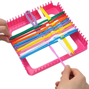 Weaving Loom Loops Weaving Craft Loops with Multiple Colors for DIY Crafts Supplies, Compatible with 7 Inch Weaving Loom