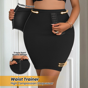 Al por mayor, marca privada, ropa interior femenina: Panty moldeador tipo lápiz de jersey de cintura alta con control de abdomen y levantamiento de glúteos, tallas grandes, efecto adelgazante y realce de glúteos. - Product Image 5