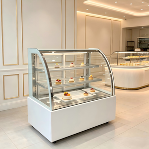 Vitrina Refrigerada para Pasteles, Exhibidor de Postres con Enfriamiento por Aire y Estantes de Múltiples Niveles para Panadería - Product Image 1