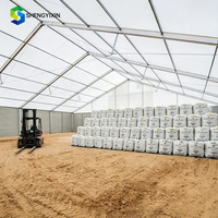 Tente d'entrepôt industrielle, structure de chantier mobile temporaire extérieure, tentes de stockage en aluminium, chapiteau