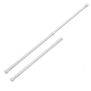 Tringle à rideau moderne en métal, blanche, courte, <span class=keywords><strong>extensible</strong></span>, à <span class=keywords><strong>ressort</strong></span>, réglable, pour fenêtres, armoires <span class=keywords><strong>de</strong></span> salle <span class=keywords><strong>de</strong></span> bain, cuisine - Product Image 5