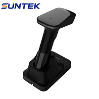 Escáner de Código de Barras Inalámbrico con Conexión Bluetooth y 2.4G, Lector de Código de Barras Portátil de 100m para Farmacias y Comercios SUNTEK