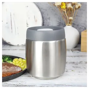 Source factory custom sealed stainless steel coffee can with carbon dioxide valve coffee bean storage container with spoon