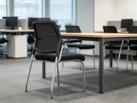 Chaise de formation pour bureau ou salle d'étude, ensemble durable et moderne de tables et chaises de conférence pour bureau