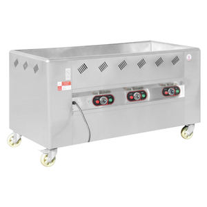 รถเข็นสแตนเลสสตีลสำหรับเสิร์ฟอาหารร้อนรถเข็นตู้อุ่นอาหารสำหรับร้านอาหารเชิงพาณิชย์ - Product Image 4