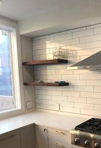 Premium Solid <strong>Walnut</strong> TV <strong>Floating</strong> <strong>Shelf</strong>,custom Board, Wall-mounted Foam , Heavy Duty Bracket - Product Image 4