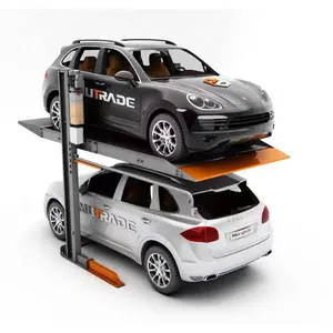 Qingdao Two Post Auto Garage Two Post Simple Hydraulic Car Stacker Parking Lift