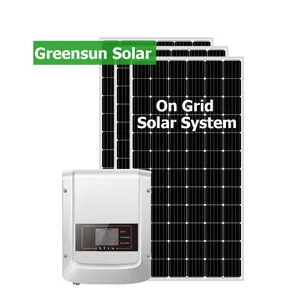 सौर किट 1500 w ग्रिड बंधे सौर पैनल प्रणाली पर घर उपयोग के लिए ग्रिड 1.5kw सौर ऊर्जा प्रणाली