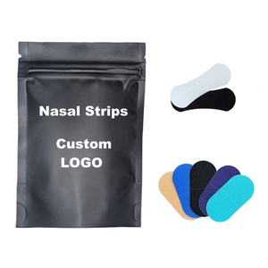 Tiras Nasales Anti Ronquidos HLK de Marca Privada Personalizadas, Extra Fuertes, para Respirar Mejor, Cinta Bucal Negra y Tiras Nasales - Product Image 1
