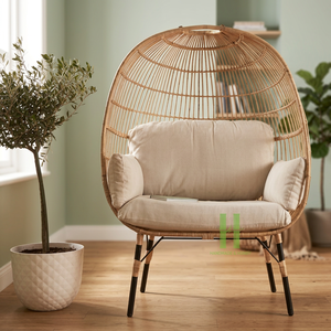 Chaise en rotin faite à la main en gros personnalisable salon meubles de chambre à coucher loisirs pour une utilisation intérieure extérieure différentes tailles couleur - Product Image 1