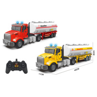 Jouets de voiture télécommandés DWI 2.4G, camions à benne basculante réalistes, camions de construction, modèle de tracteur avec lumière