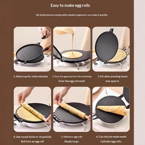 แม่พิมพ์โรลเค้กทำมือ อลูมิเนียมเคลือบกันติด อุปกรณ์ทำอาหารในครัว - Product Image 3