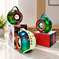Enceinte portable sans fil Bluetooth 5.3 RGB 8W avec lecteur TF USB FM pour fêtes en extérieur, avec poignée de transport, OEM ODM
