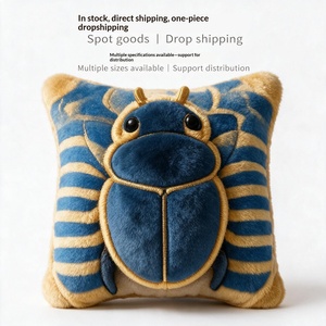 Cuscino Decorativo a Forma di Scarabeo Egiziano in Stile Retrò, Peluche Vintage, Regalo di Compleanno Perfetto - Product Image 4