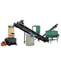 Machine de production de granulés de biomasse à faible entretien, fonctionnement stable, pour la production de granulés de bois à partir de déchets.