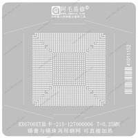 Kits de gabarits de rebillage IC pour GPU RX6700XT 215-127000006 215-127000036 215-127000116 0,25 mm, à chaleur directe