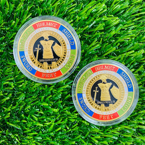 Moneda Conmemorativa Personalizada 'Armadura <span class=keywords><strong>de</strong></span> <span class=keywords><strong>Dios</strong></span>', Moneda <span class=keywords><strong>de</strong></span> Desafío y Bendición - Product Image 6